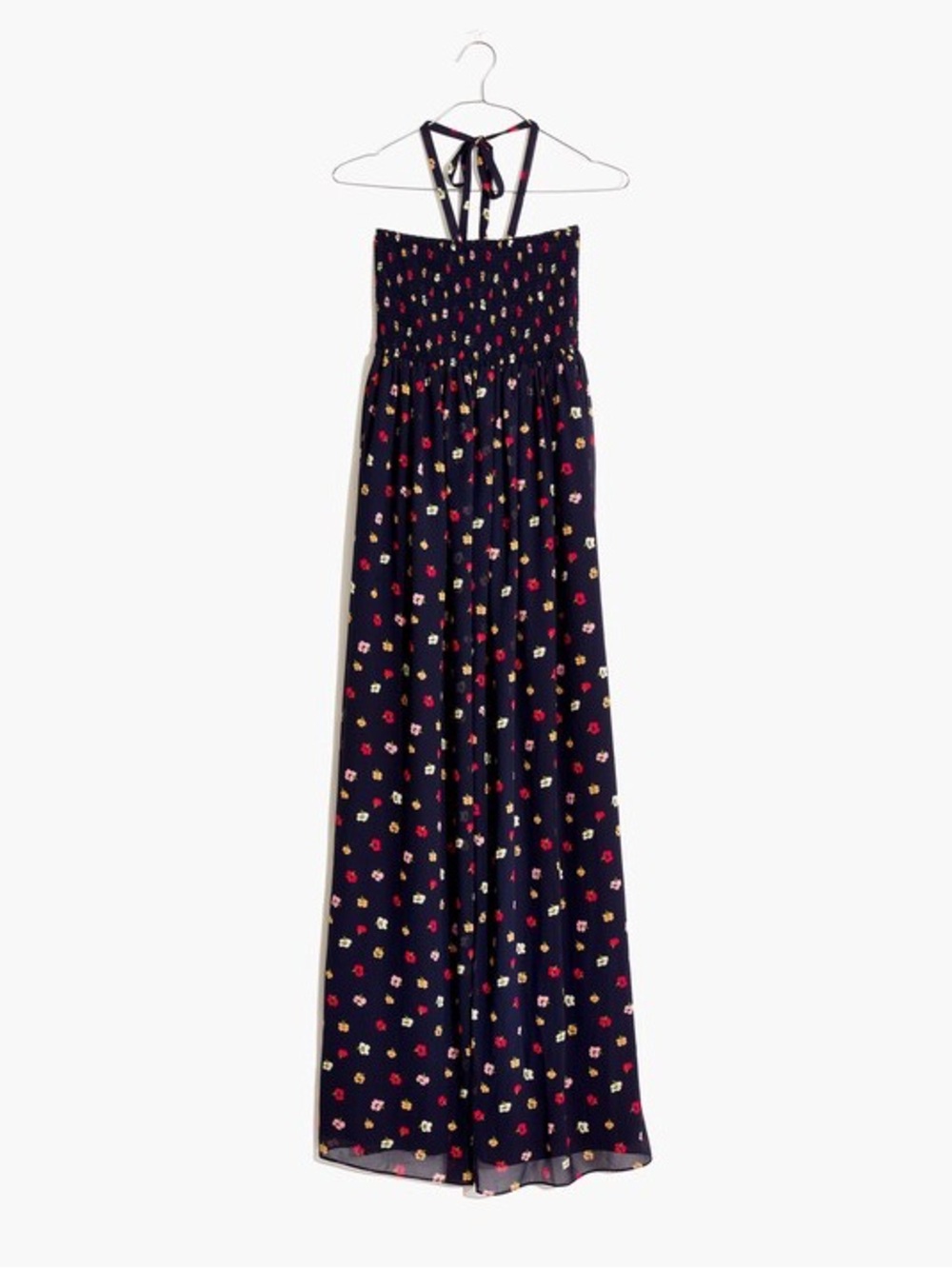 Madewell halter smocked dress | S